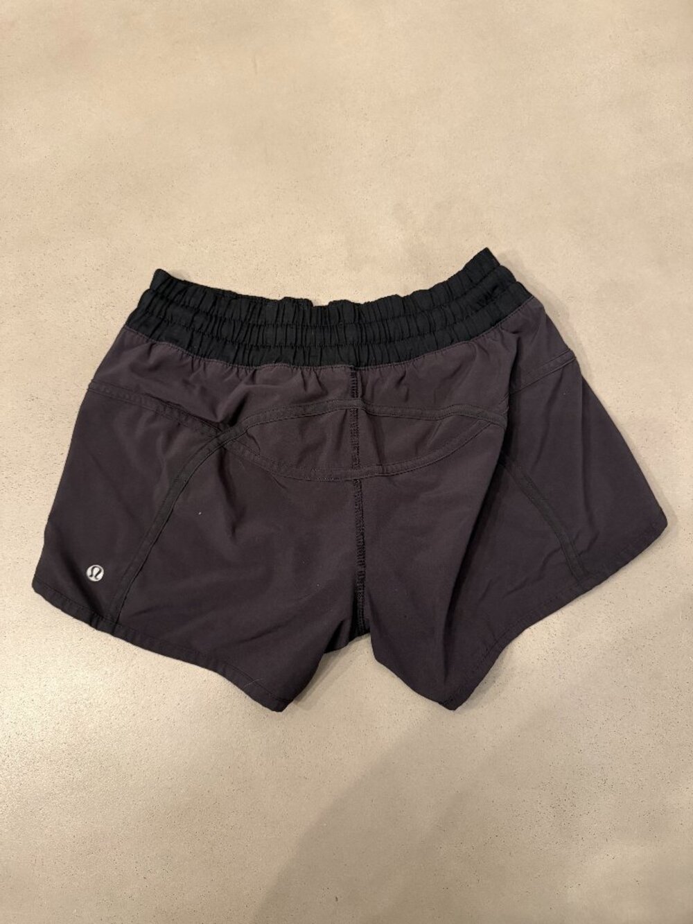 Lululemon Run Speed Short 2.5" Black Running Shorts, Size 4